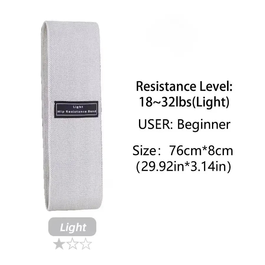 Elastic Fabric Resistance Bands for Glutes and Thighs