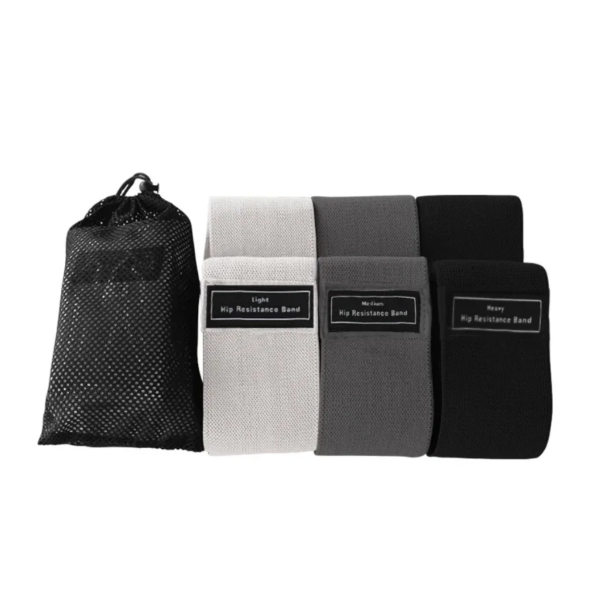 Elastic Fabric Resistance Bands for Glutes and Thighs